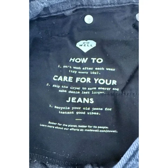 Madewell Jeans Womens 23 Gray The Perfect Vintage Straight Leg Hi Rise Dark Wash - Picture 13 of 13